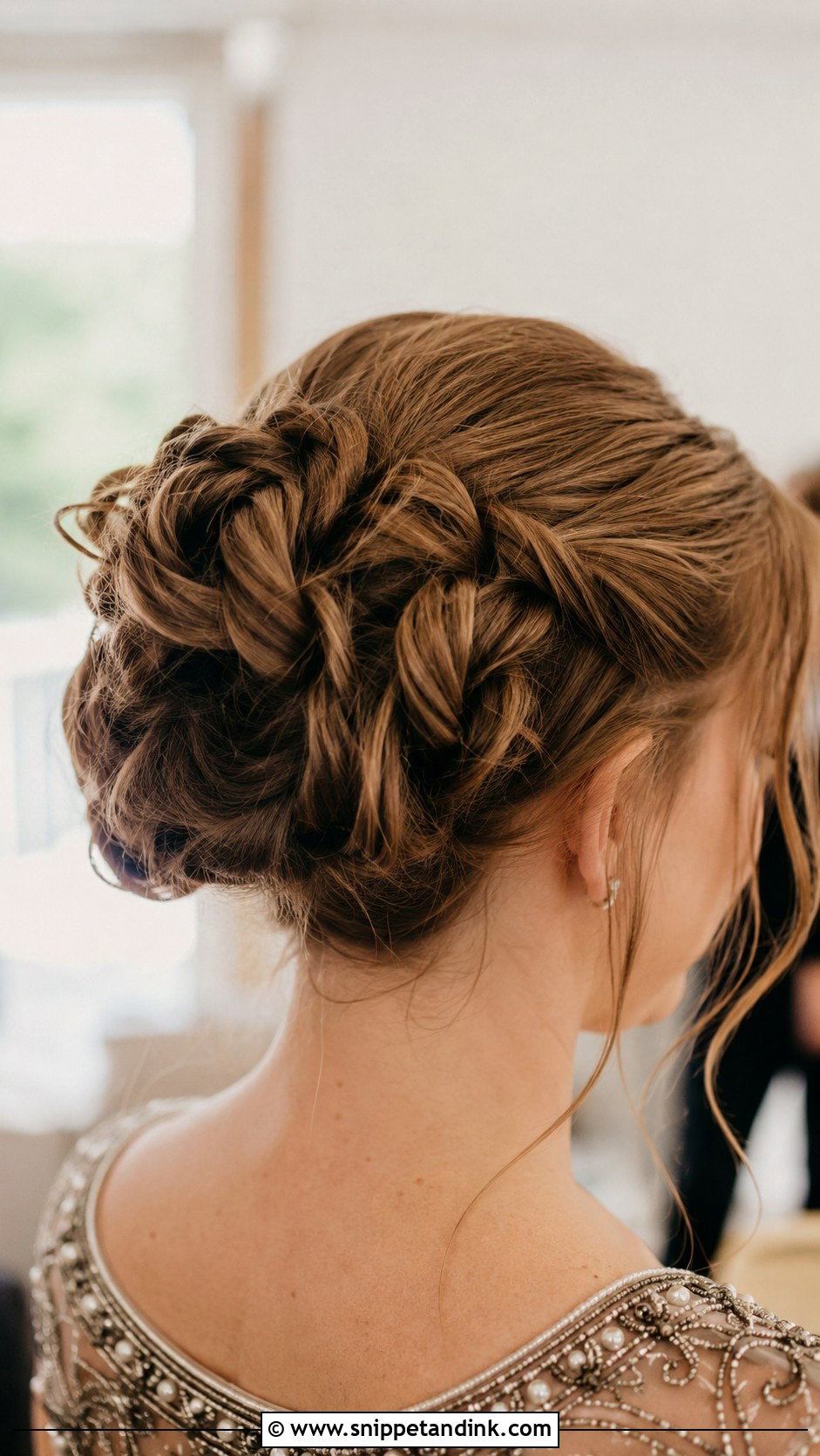 Curly Updo for Natural Texture - Snippet and Ink - 25 Wedding Guest Updos for Medium Hair