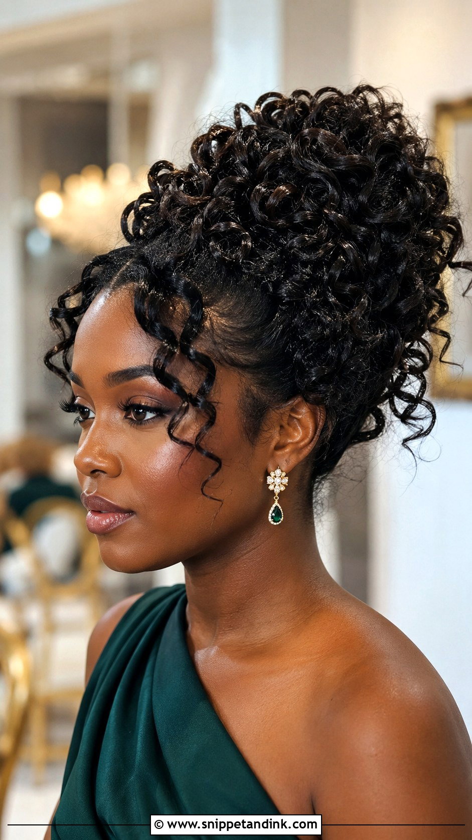 Curly Updo for Wedding Guest - Snippet and Ink - 30 Hairdos for Wedding Guest