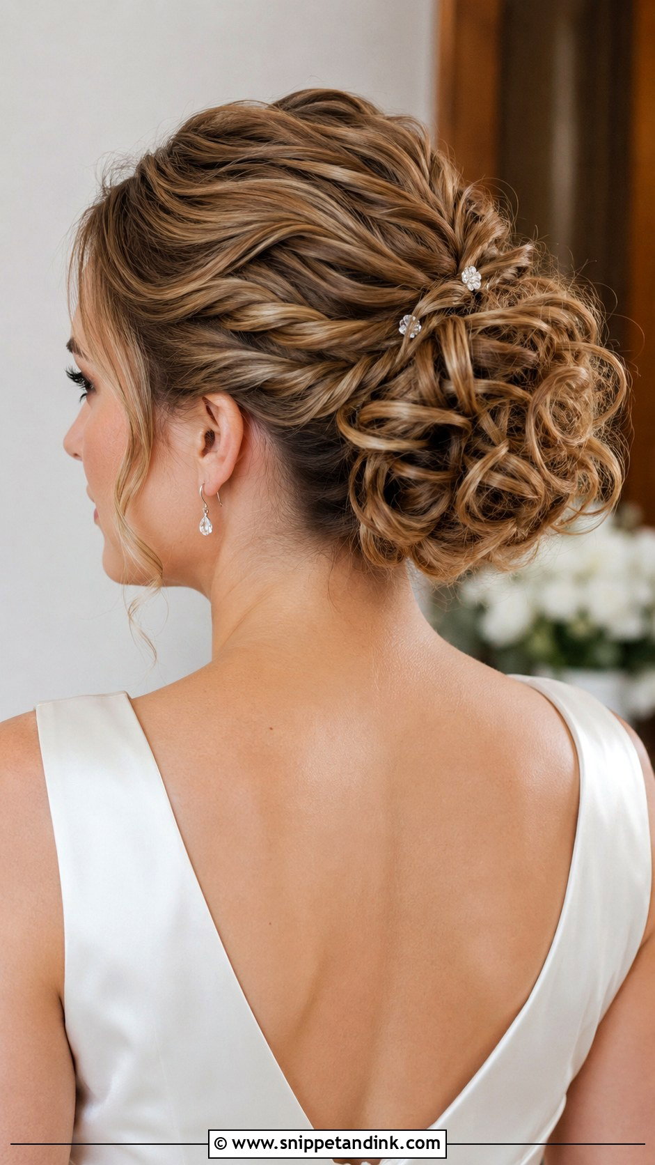 Curly Updo with Twisted Sides - Snippet and Ink - 25 Curly Updo Hairstyles for Wedding
