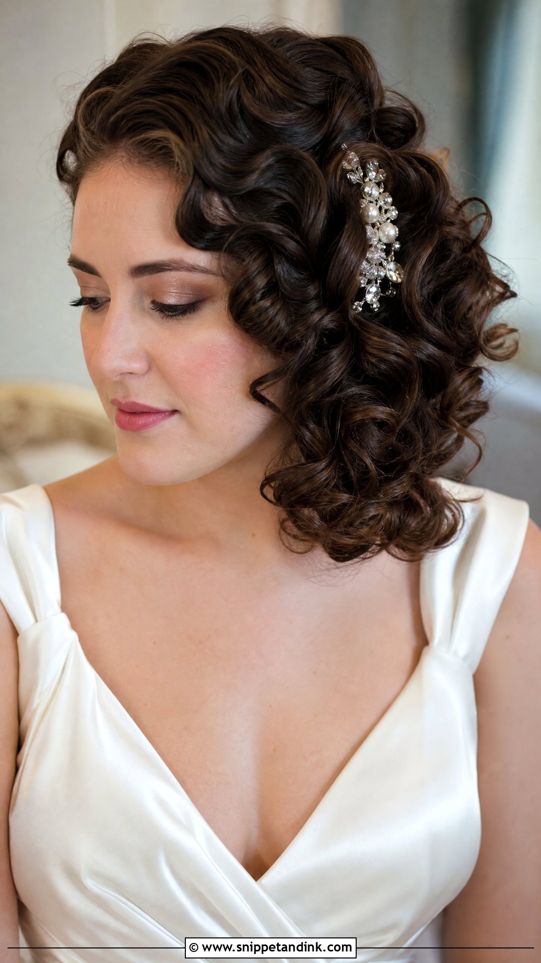 Curly Vintage Wedding Hair - Snippet and Ink - 20 Natural Curly Wedding Hair Ideas