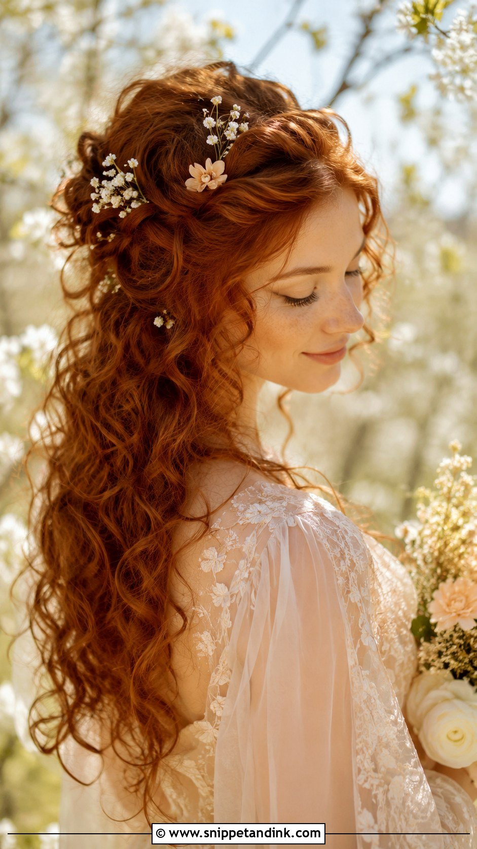 Curly Voluminous Blowout Bridal Hair - Snippet and Ink - 25 Long Curly Wedding Hair Ideas