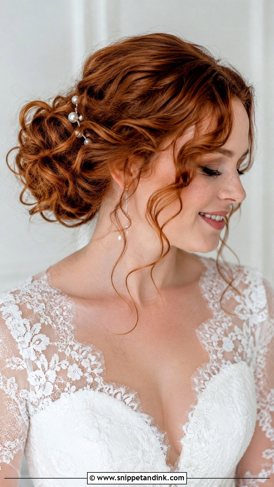 Curly Wedding Bun - Snippet and Ink - 15 Wedding Hairstyles with Curls