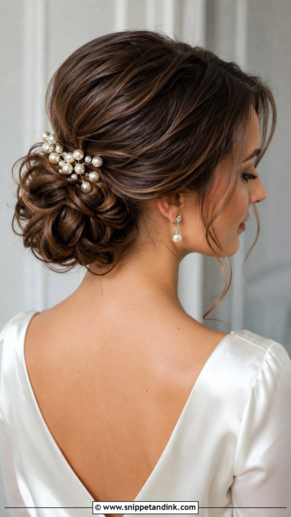 Curly Wedding Chignon - Snippet and Ink - 20 Fancy Curly Wedding Hairstyles