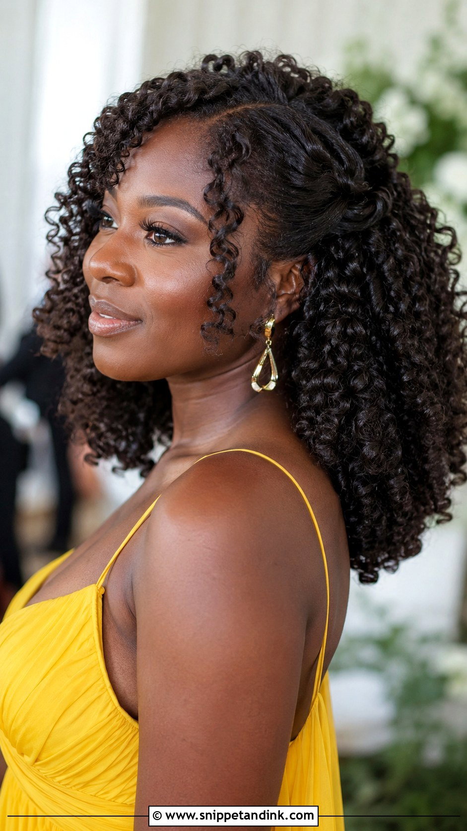 Curly Wedding Guest Hairstyle - Snippet and Ink - 15 Hairstyle Ideas Wedding Guest