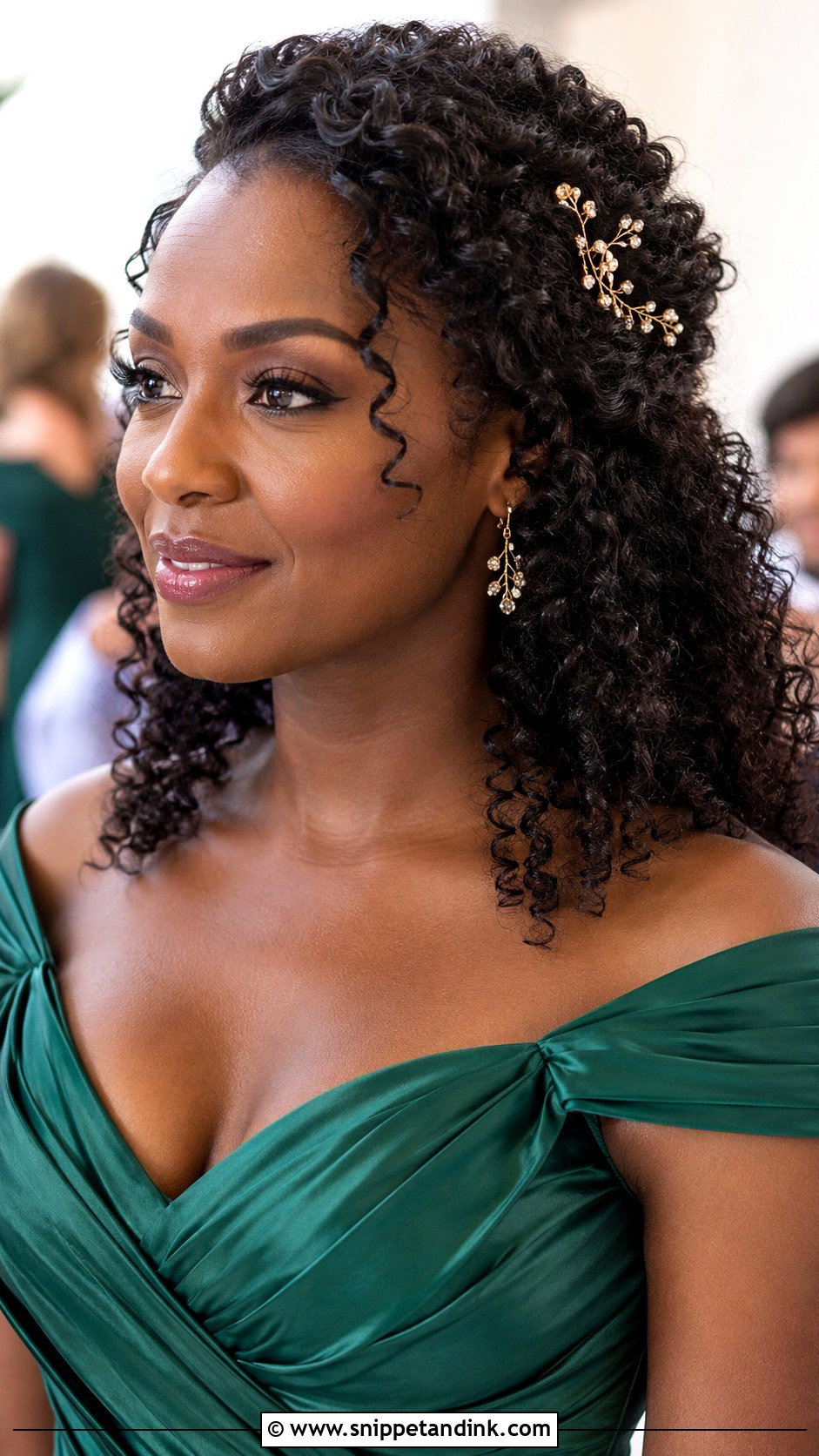 Curly Wedding Hair - Snippet and Ink - 20 Hair Ideas for a Wedding