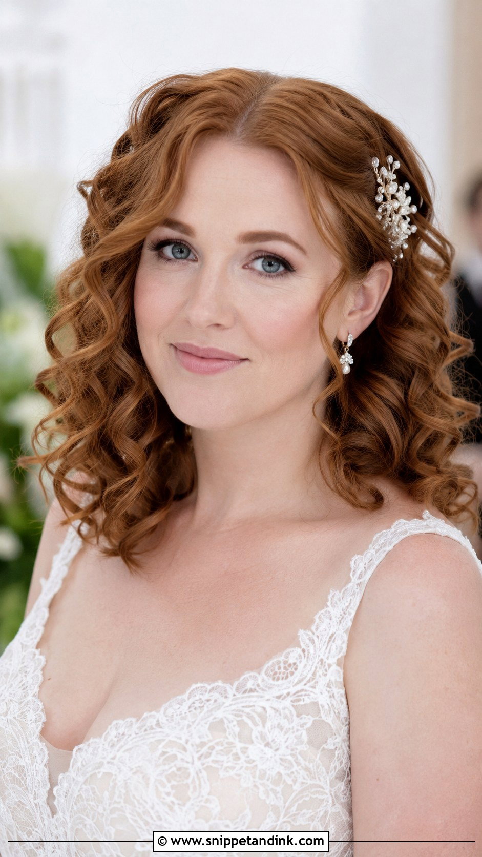 Curly Wedding Hair Down - Snippet and Ink - 20 Fancy Curly Wedding Hairstyles
