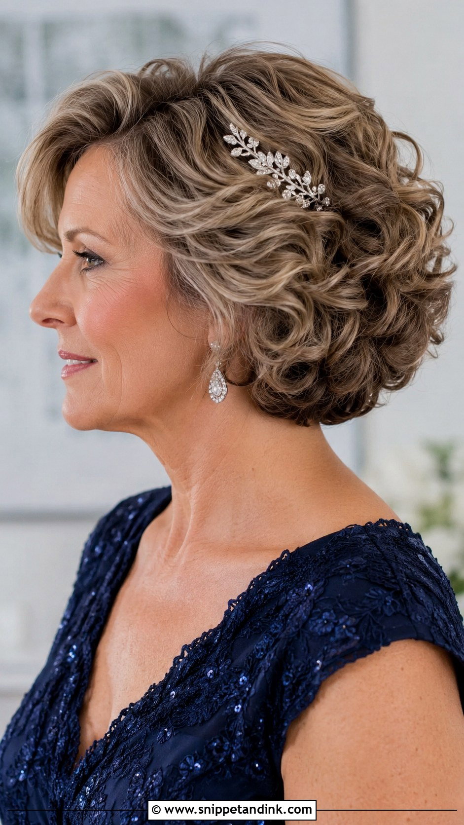 Curly Wedding Hair For Mother Of The Bride - Snippet and Ink - 20 Curl Wedding Hair Styles