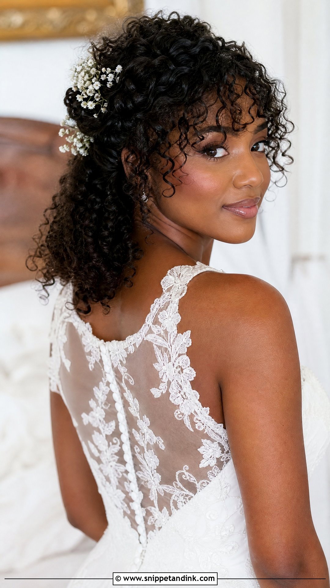 Curly Wedding Hair With Bangs - Snippet and Ink - 15 Bride Hairstyles Bangs