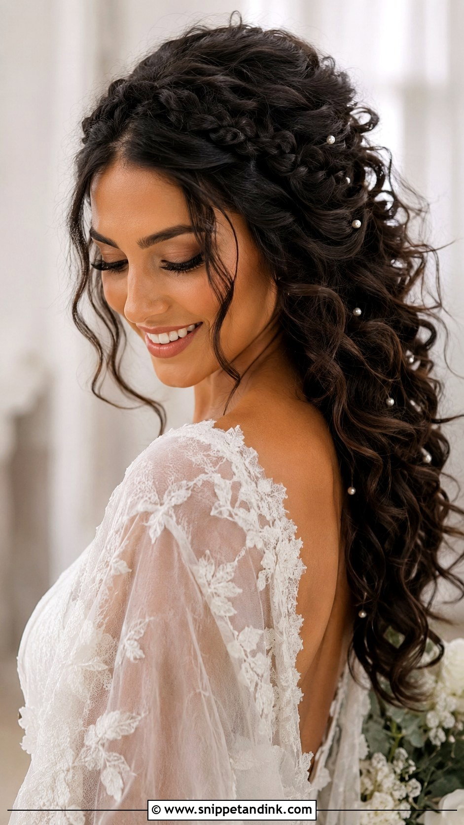 Curly Wedding Hair With Braids - Snippet and Ink - 15 Wedding Hairstyles with Curls