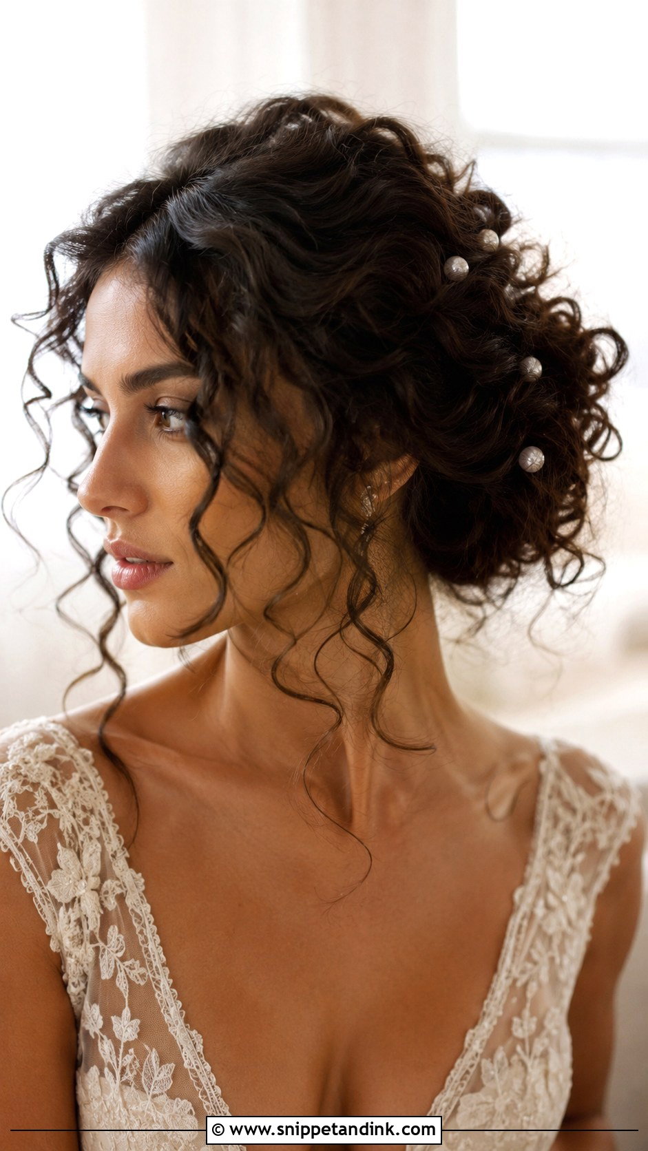 Curly Wedding Hair With Braids - Snippet and Ink - 20 Curl Wedding Hair Styles