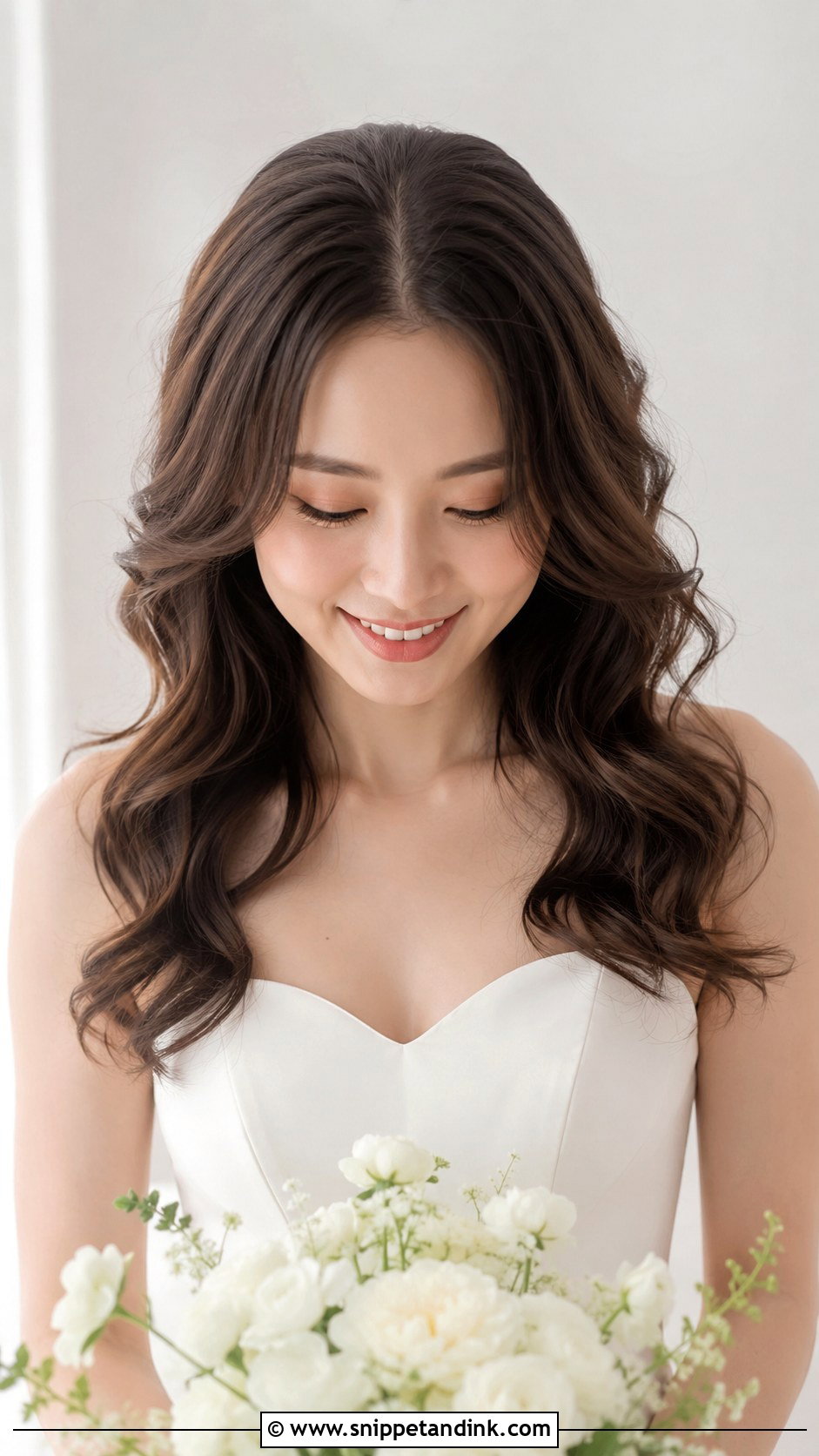 Curly Wedding Hair With Center Part - Snippet and Ink - 20 Wedding Hair Curly Down Ideas