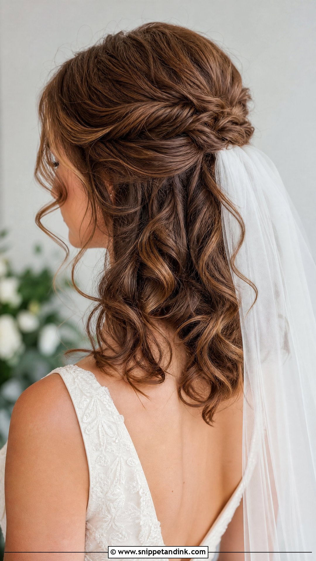 Curly Wedding Hair With Veil - Snippet and Ink - 15 Curls Hair Styles for Wedding