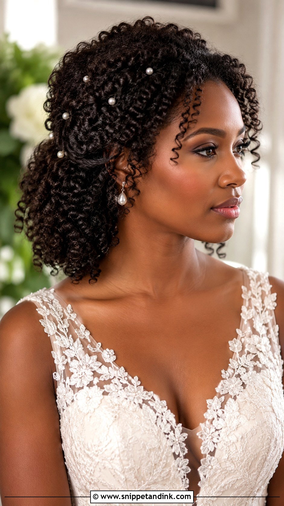 Curly Wedding Hairstyle - Snippet and Ink - 15 Wedding Hairstyles Ideas
