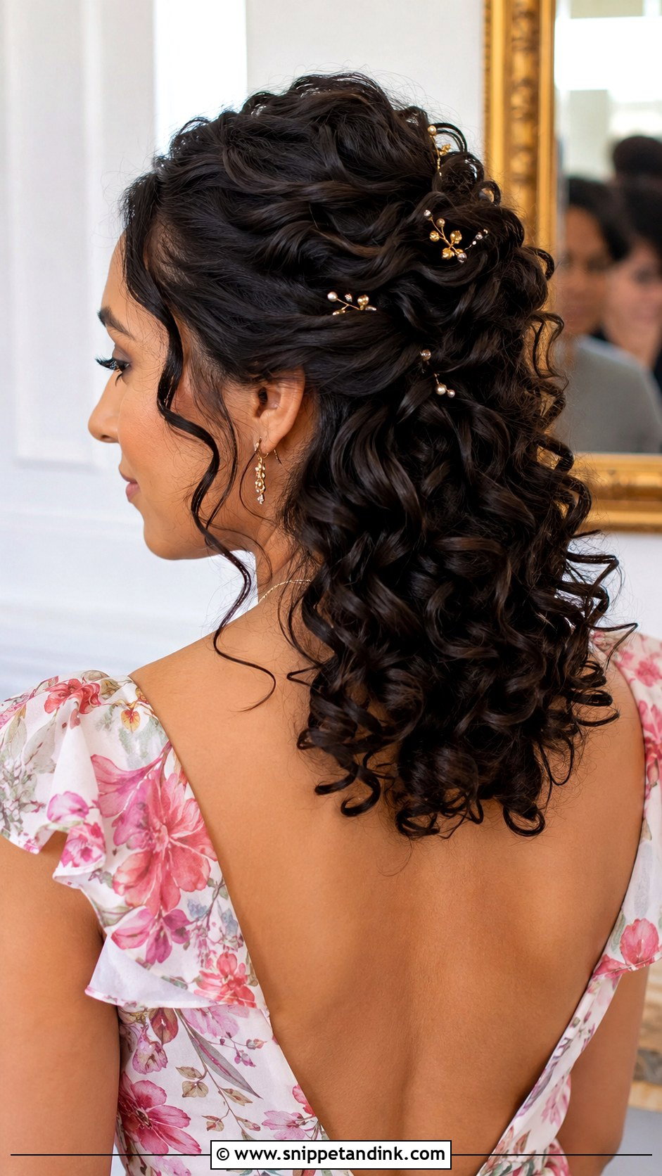 Curly Wedding Hairstyle - Snippet and Ink - 20 Hairstyles for Occasions Weddings
