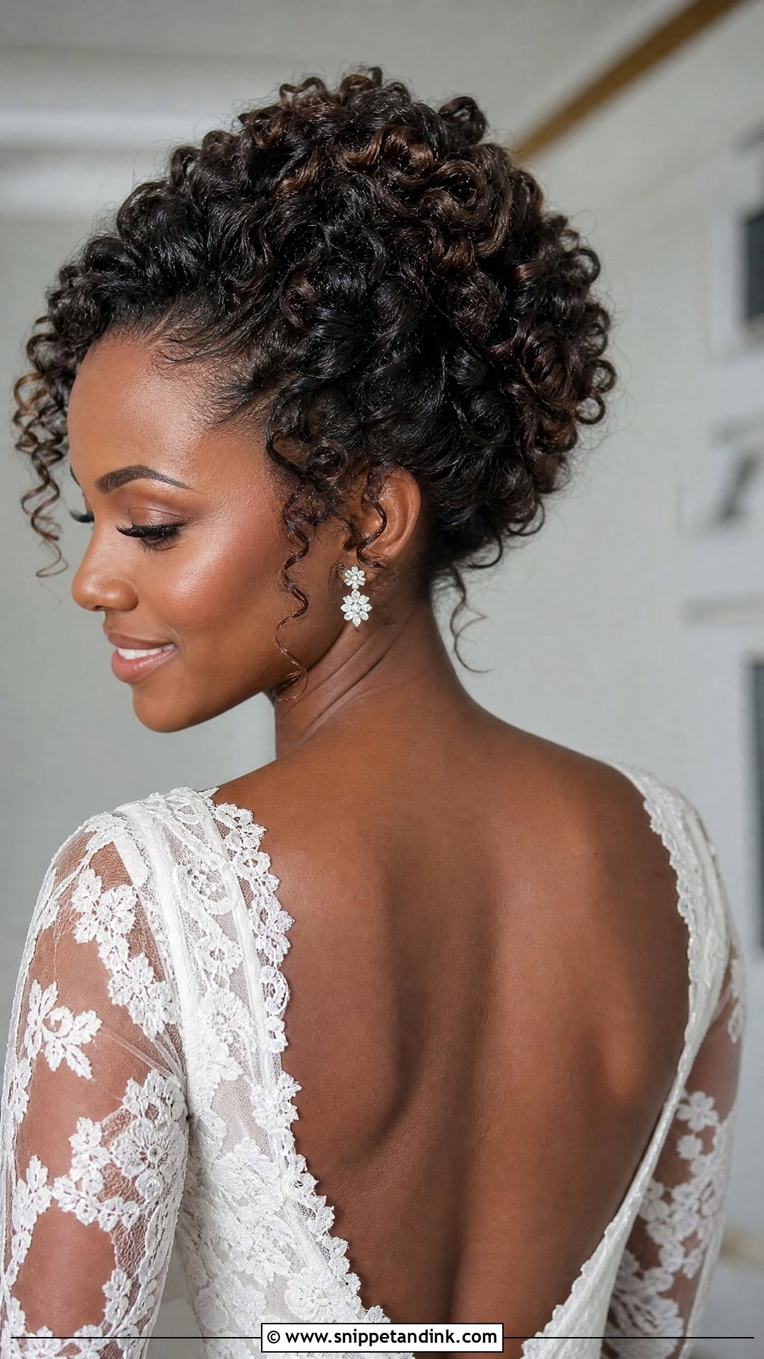 Curly Wedding Updo - Snippet and Ink - 15 Classy Wedding Updo Ideas