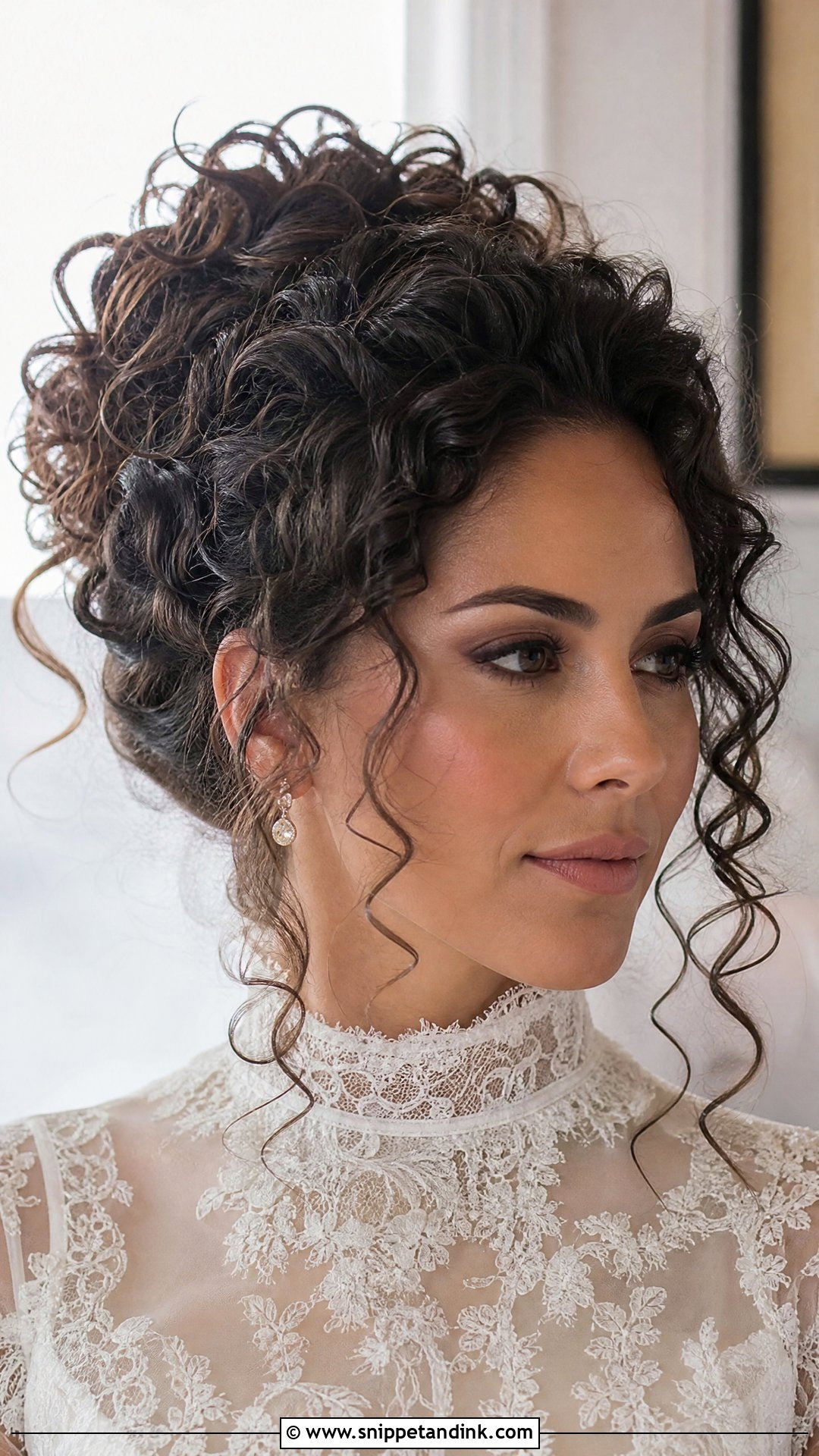 Curly Wedding Updo - Snippet and Ink - 15 Curl Wedding Hair Ideas