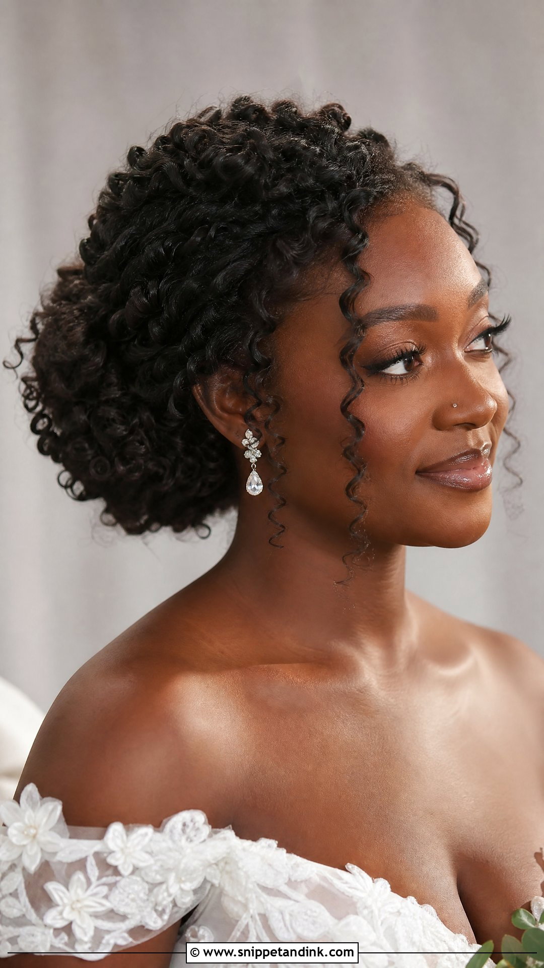 Curly Wedding Updo - Snippet and Ink - 15 Curly Girl Wedding Hairstyles