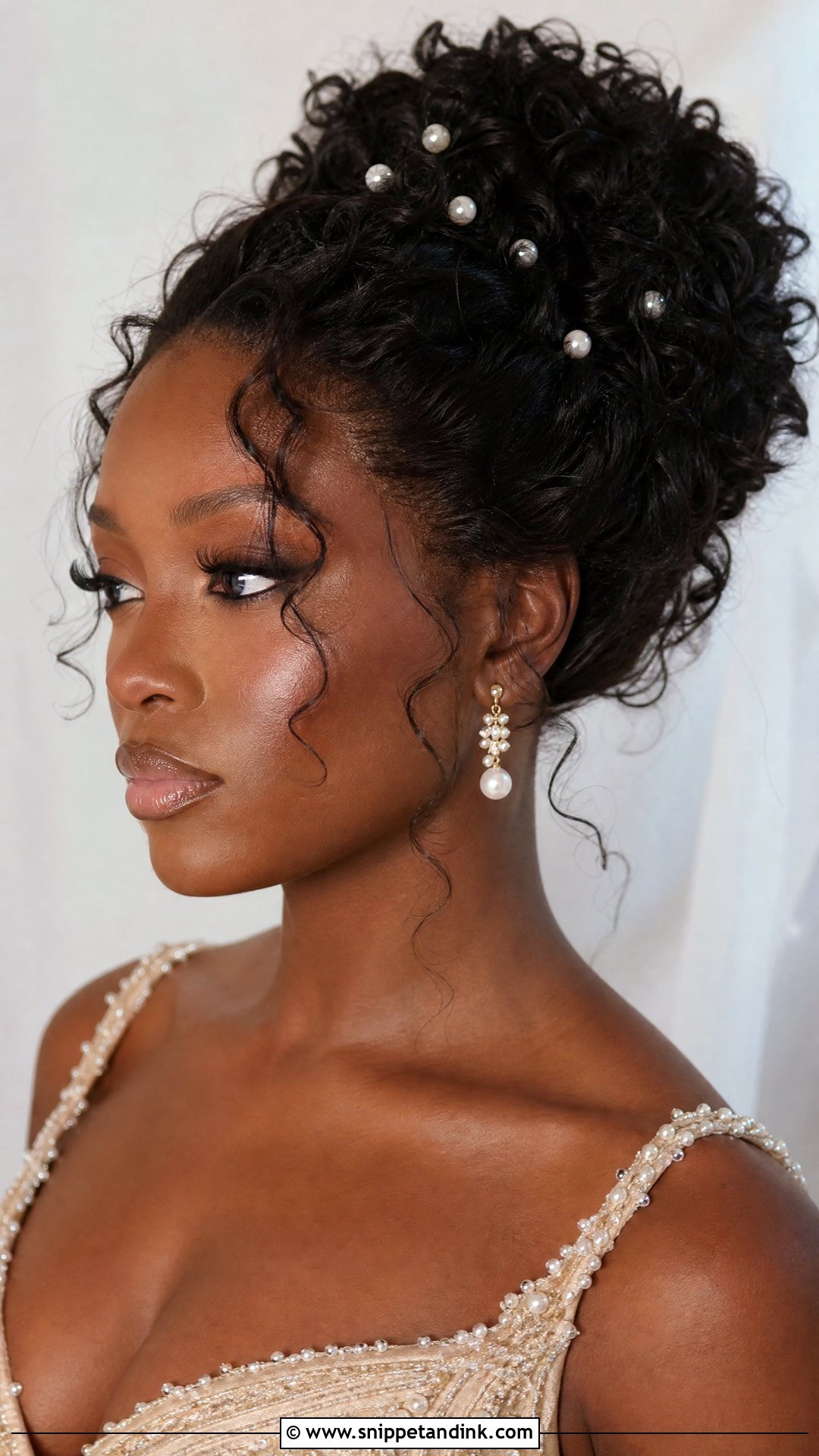 Curly Wedding Updo - Snippet and Ink - 15 Easy Hair for Wedding Ideas