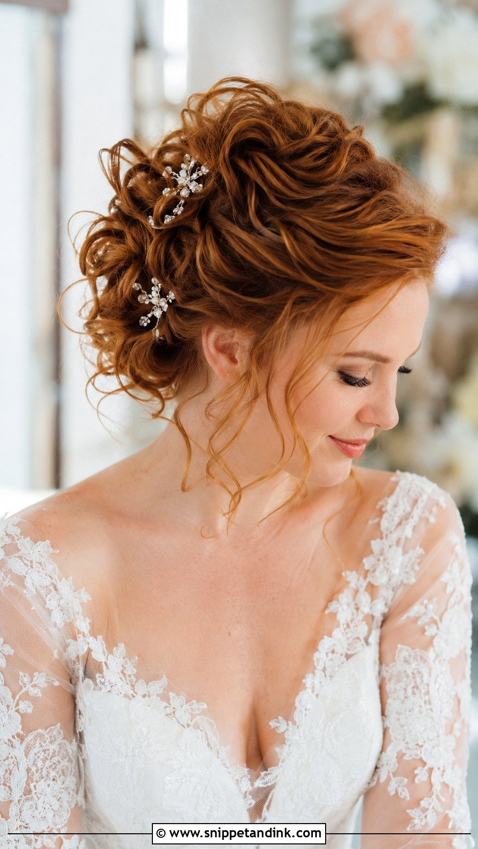 Curly Wedding Updo - Snippet and Ink - 15 Wedding Hairstyle with Curls