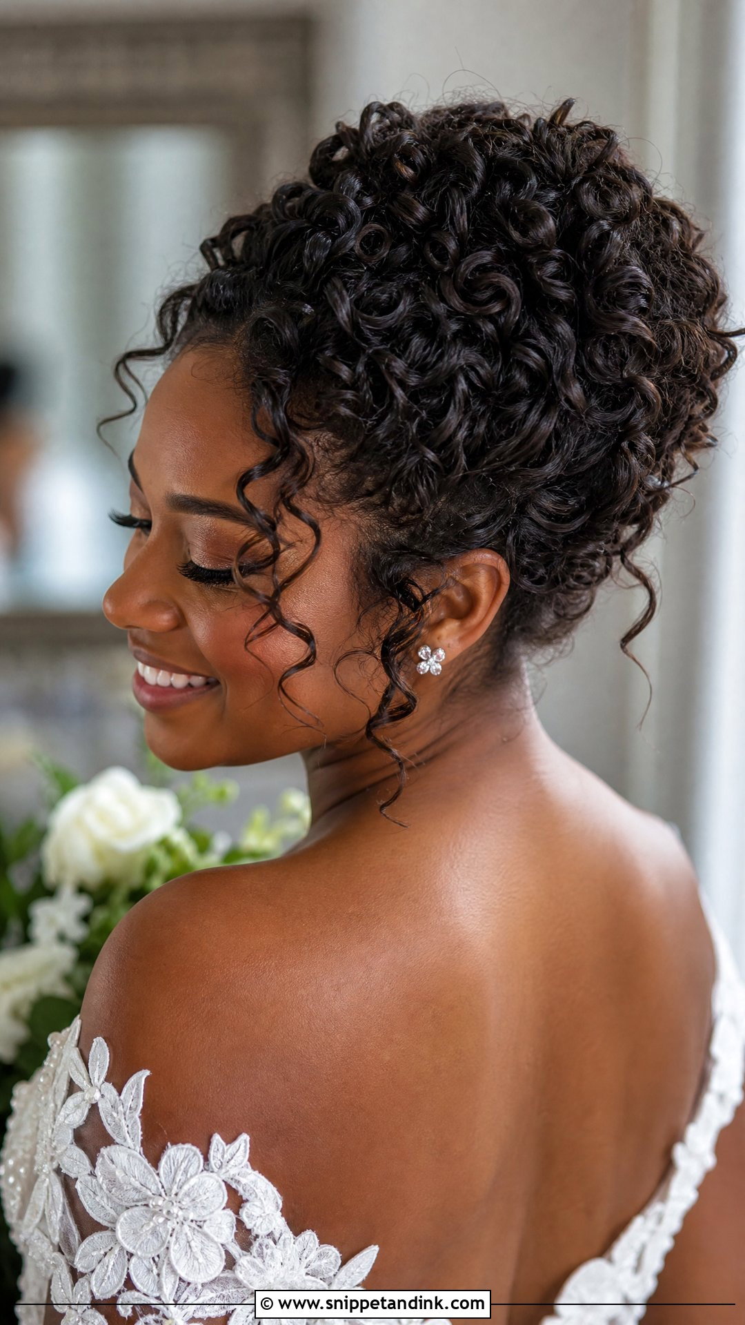 Curly Wedding Updo For Long Hair - Snippet and Ink - 20 Up Hairstyles for Long Hair Wedding