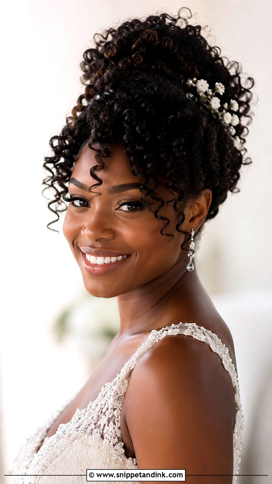 Curly Wedding Updo Tutorial - Snippet and Ink - 15 Hair Tutorial for Wedding Ideas