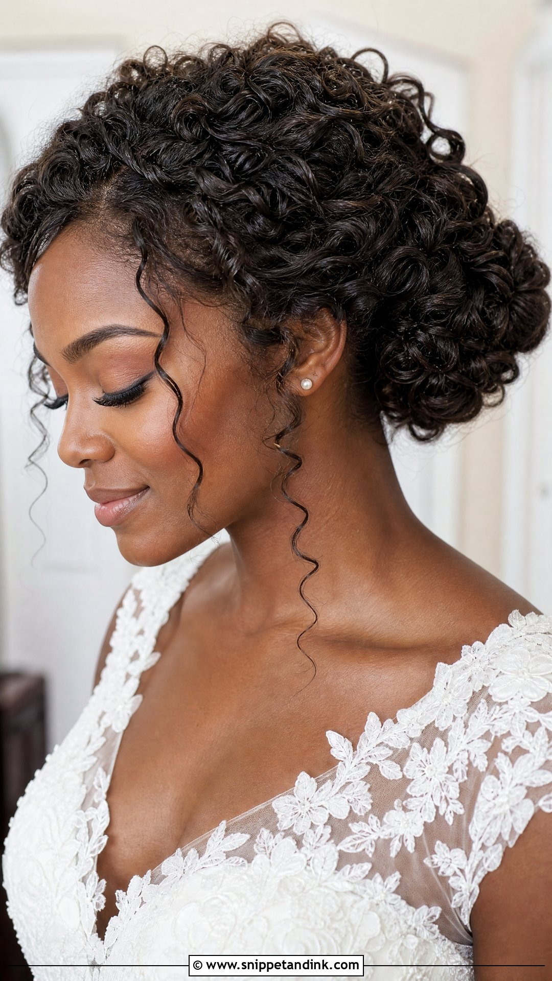 Curly Wedding Updo - Snippet and Ink - 15 Classy Wedding Hair Updo Ideas