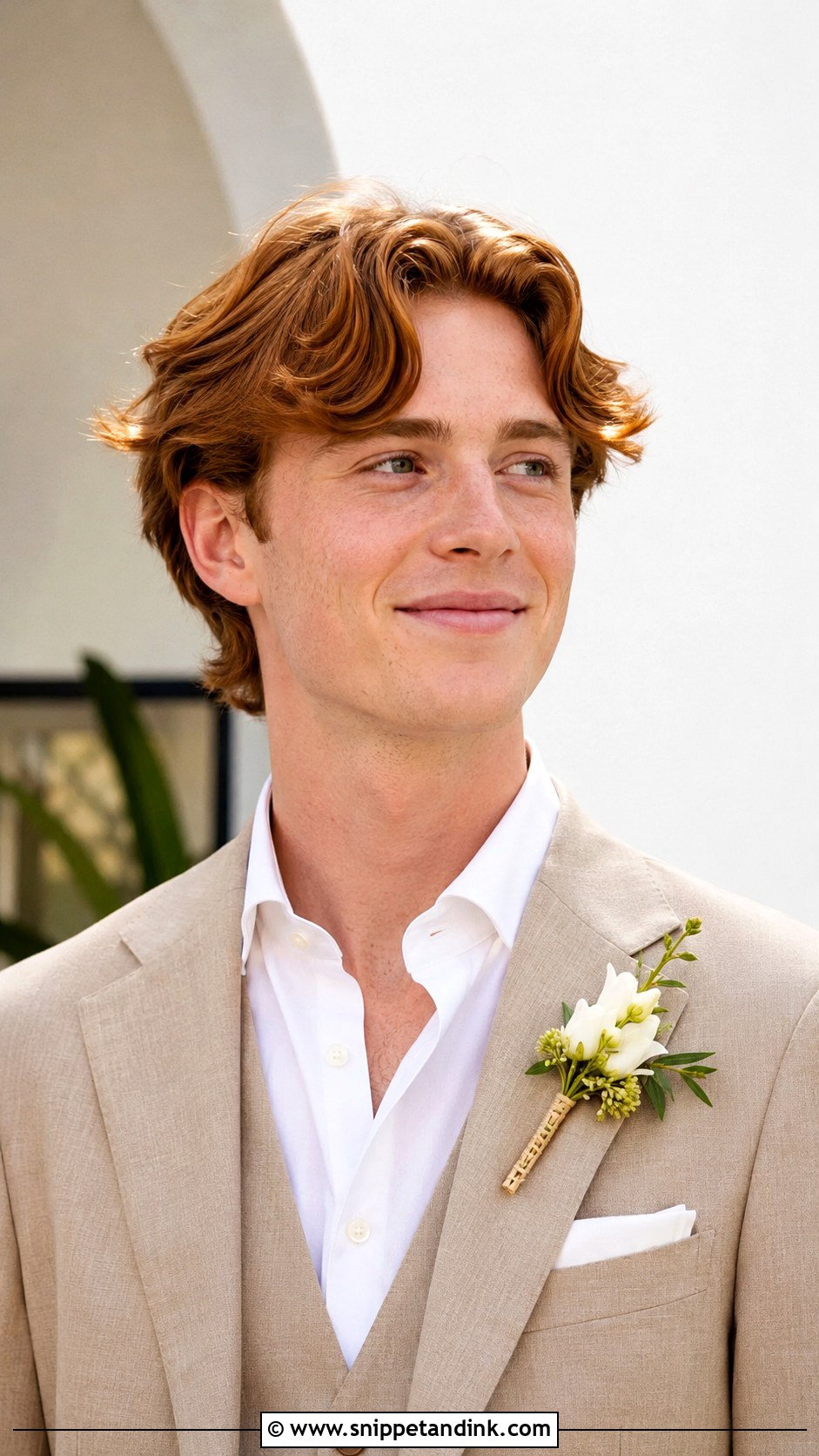 Curtain Bangs Hairstyle for Men - Snippet and Ink - 25 Wedding Hairstyles Men
