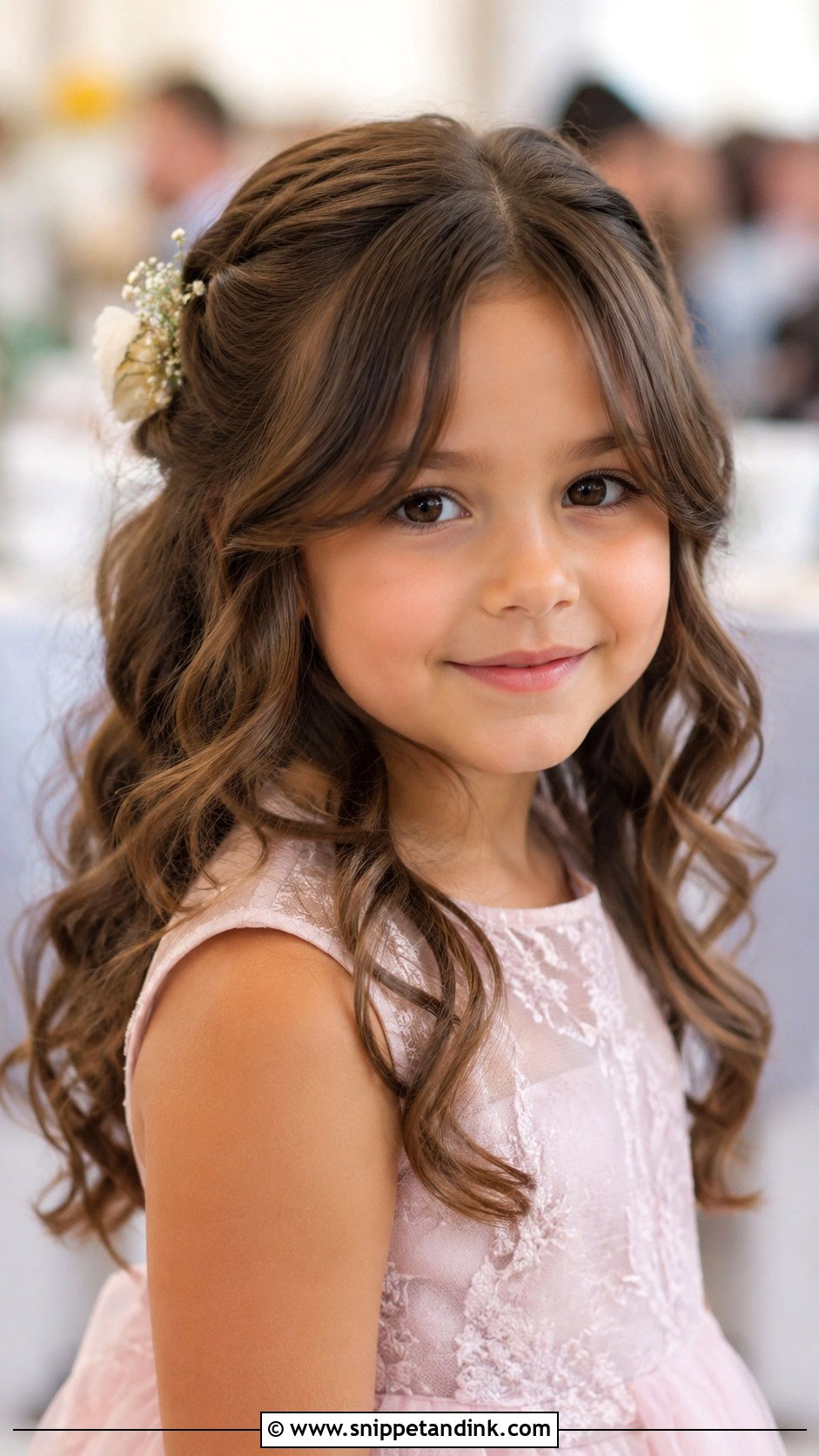 Curtain Bangs With Curls - Snippet and Ink - 25 Hairstyle for Girls Wedding Ideas