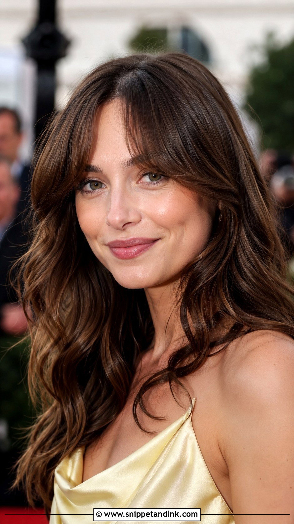 Curtain Bangs With Waves for Wedding Guest - Snippet and Ink - 30 Easy Hairstyles for Wedding Guest
