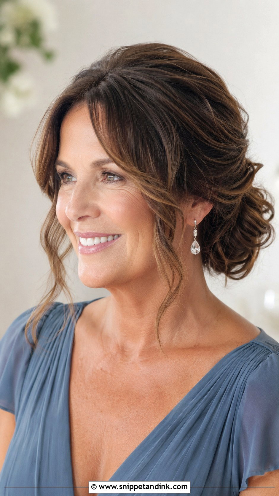 Curtain Bangs for Mother of the Bride - Snippet and Ink - 25 Wedding Hair for Mother of the Bride Ideas