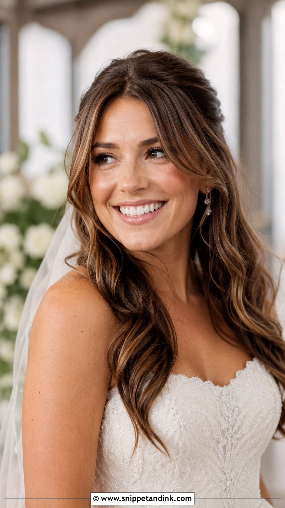 Curtain Bangs for Wedding - Snippet and Ink - 20 Haircut for Wedding Ideas