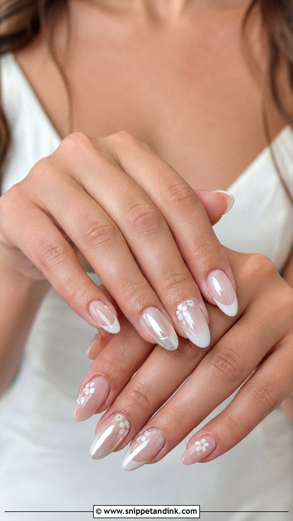 Custom Bridal Press On Nails - Snippet and Ink - 20 Bridal Press on Nails