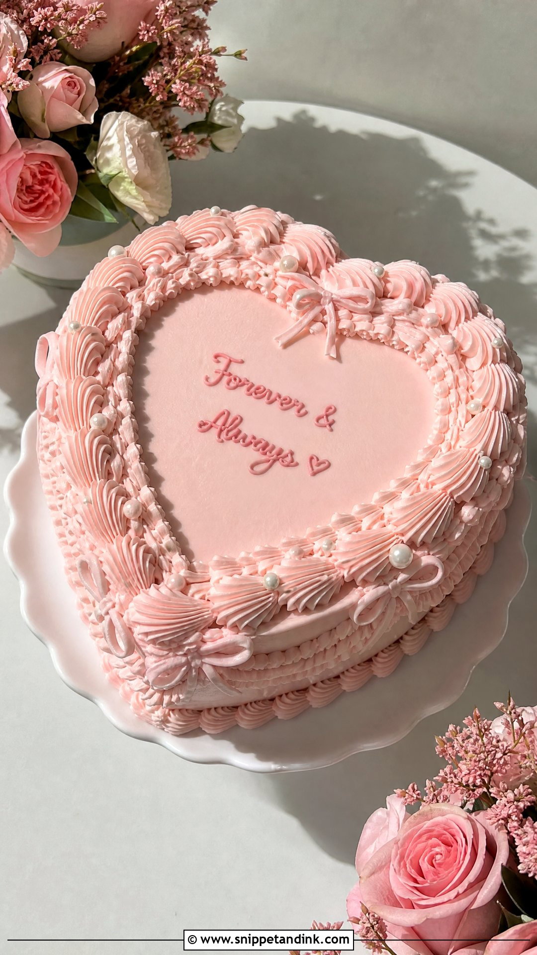 Custom Heart Wedding Cake - Snippet and Ink - 25 Custom Cakes for Wedding