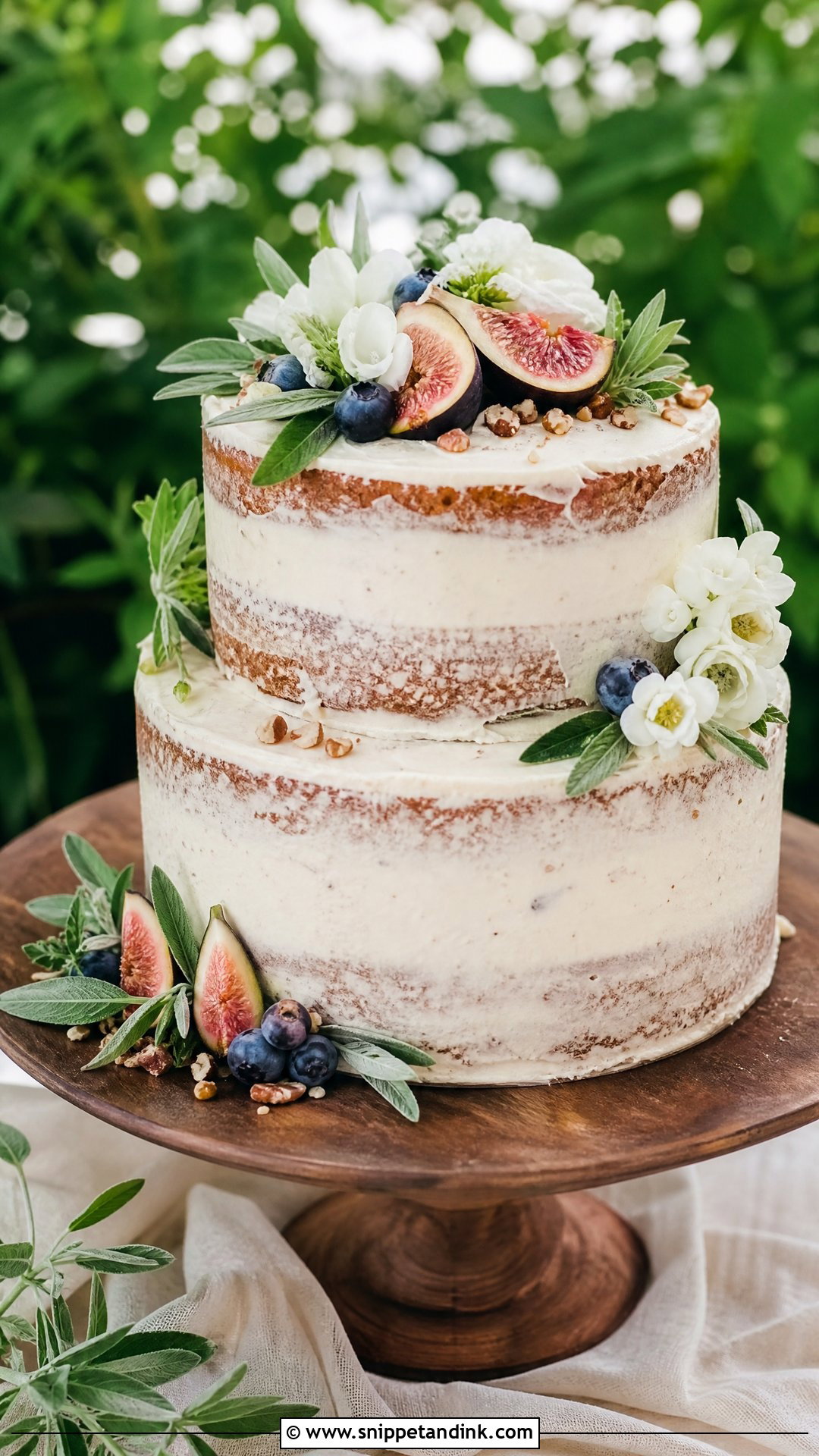 Custom Rustic Wedding Cake - Snippet and Ink - 25 Custom Cakes for Wedding