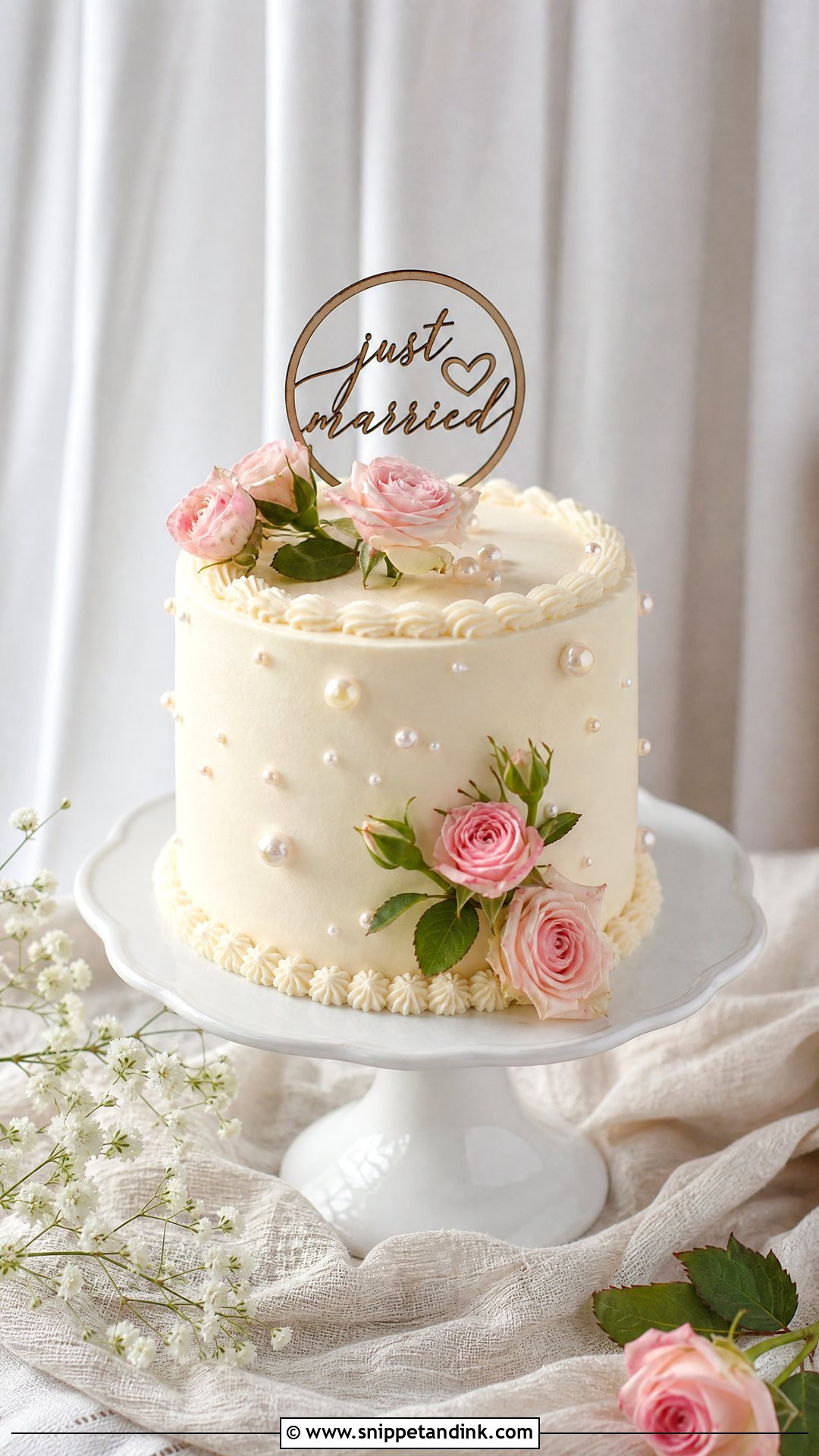 Custom Small Wedding Cake - Snippet and Ink - 25 Custom Cakes for Wedding