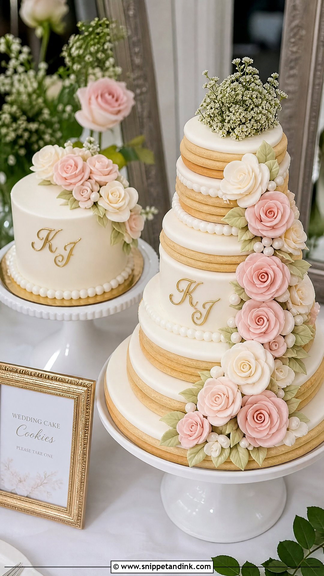 Custom Wedding Cake Cookies - Snippet and Ink - 30 Wedding Cake Cookies