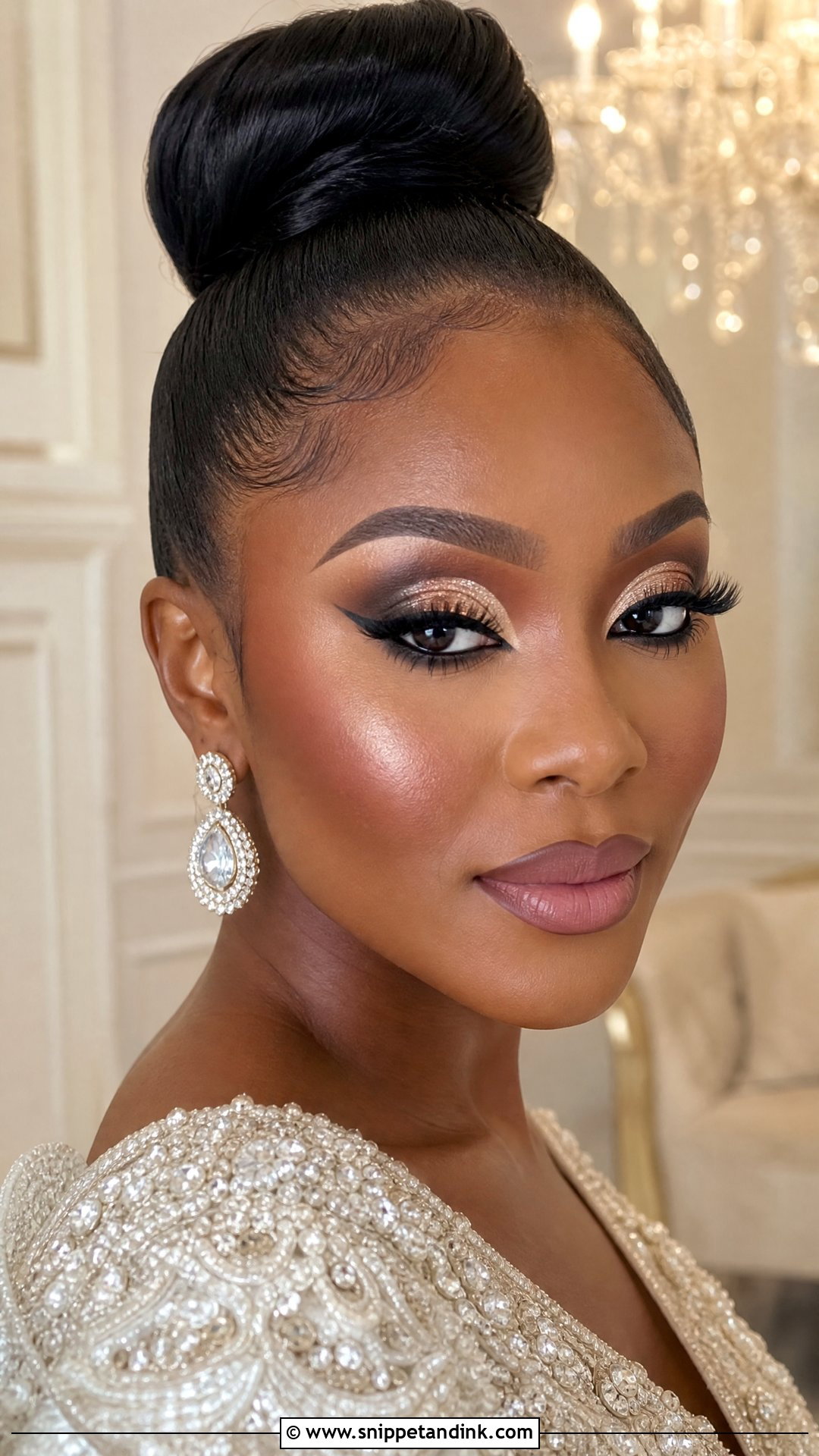Cut Crease Black Bridal Makeup - Snippet and Ink - 30 Black Bridal Makeup Ideas