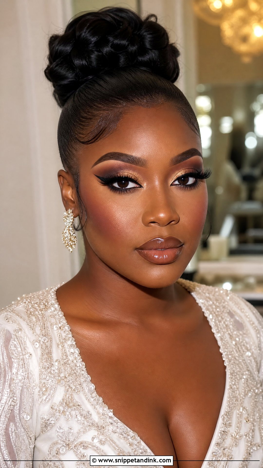 Cut Crease Black Wedding Makeup - Snippet and Ink - 20 Black Wedding Makeup Dark Skin Girl Ideas
