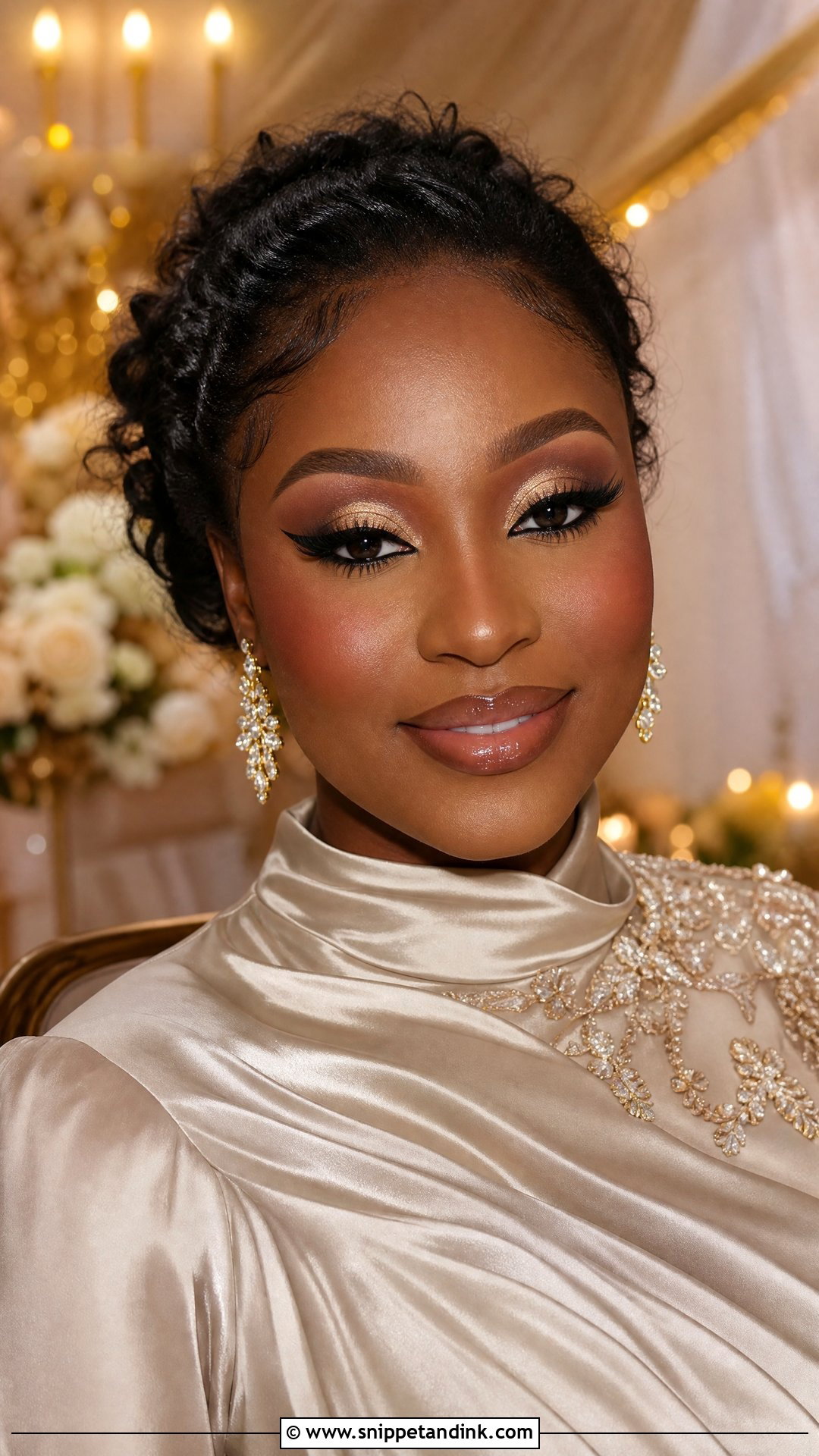Cut Crease Bridal Eye Makeup - Snippet and Ink - 20 Bride Eye Makeup Wedding Day Ideas