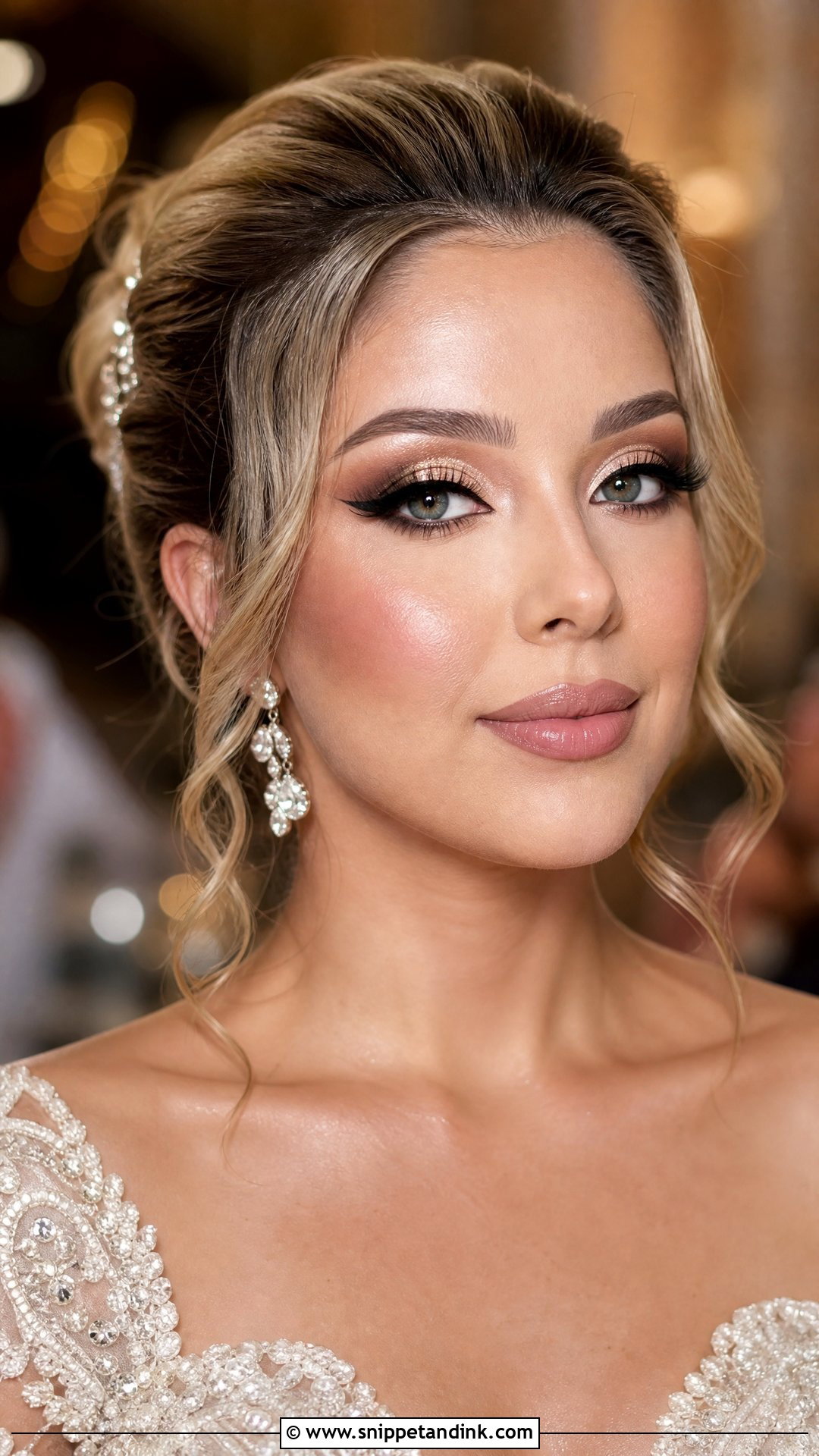 Cut Crease Bridal Makeup For Brown Eyes - Snippet and Ink - 20 Glam Bride Makeup for Brown Eyes