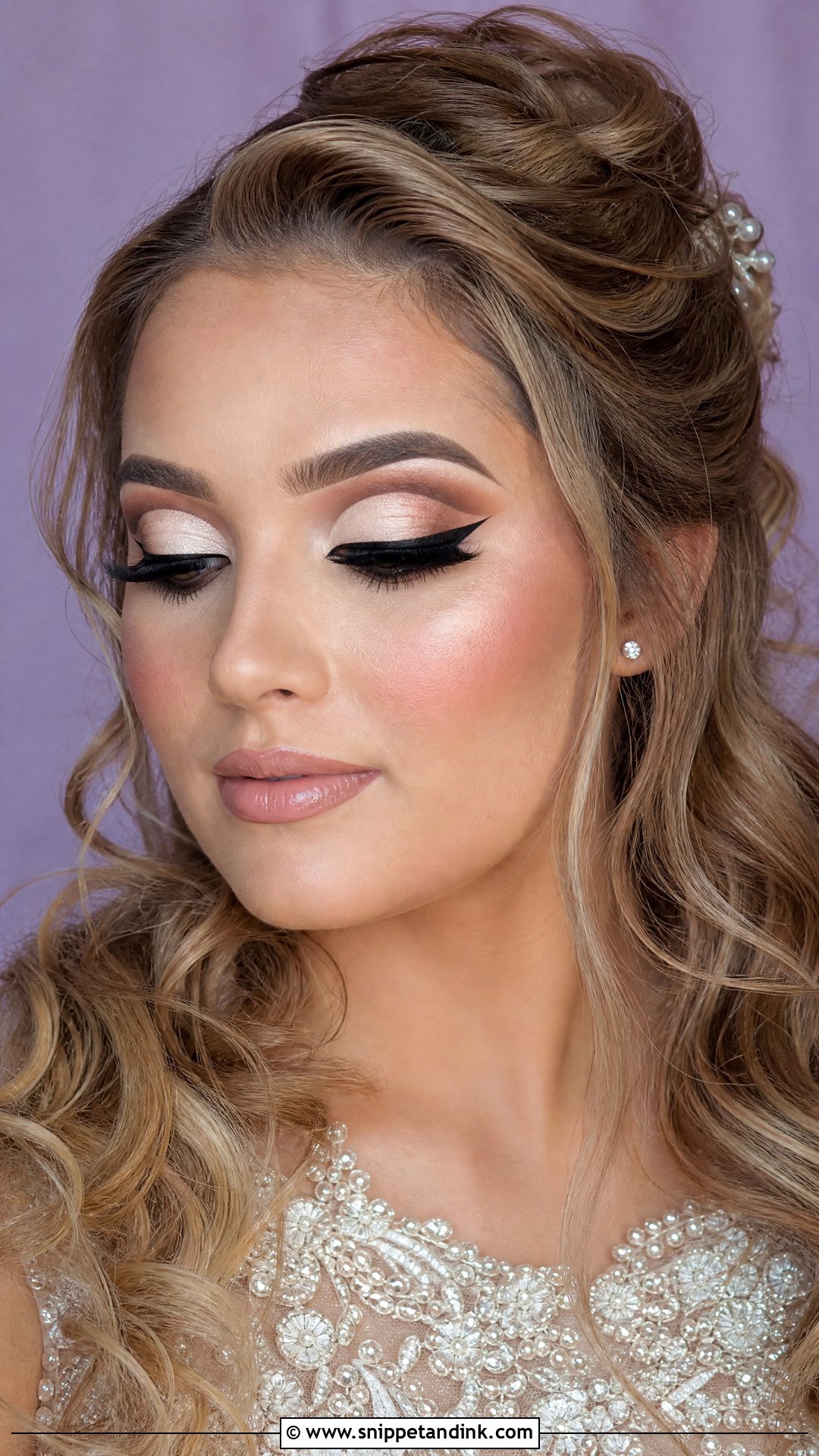 Cut Crease Bridal Makeup - Snippet and Ink - 20 Heavy Wedding Makeup Ideas