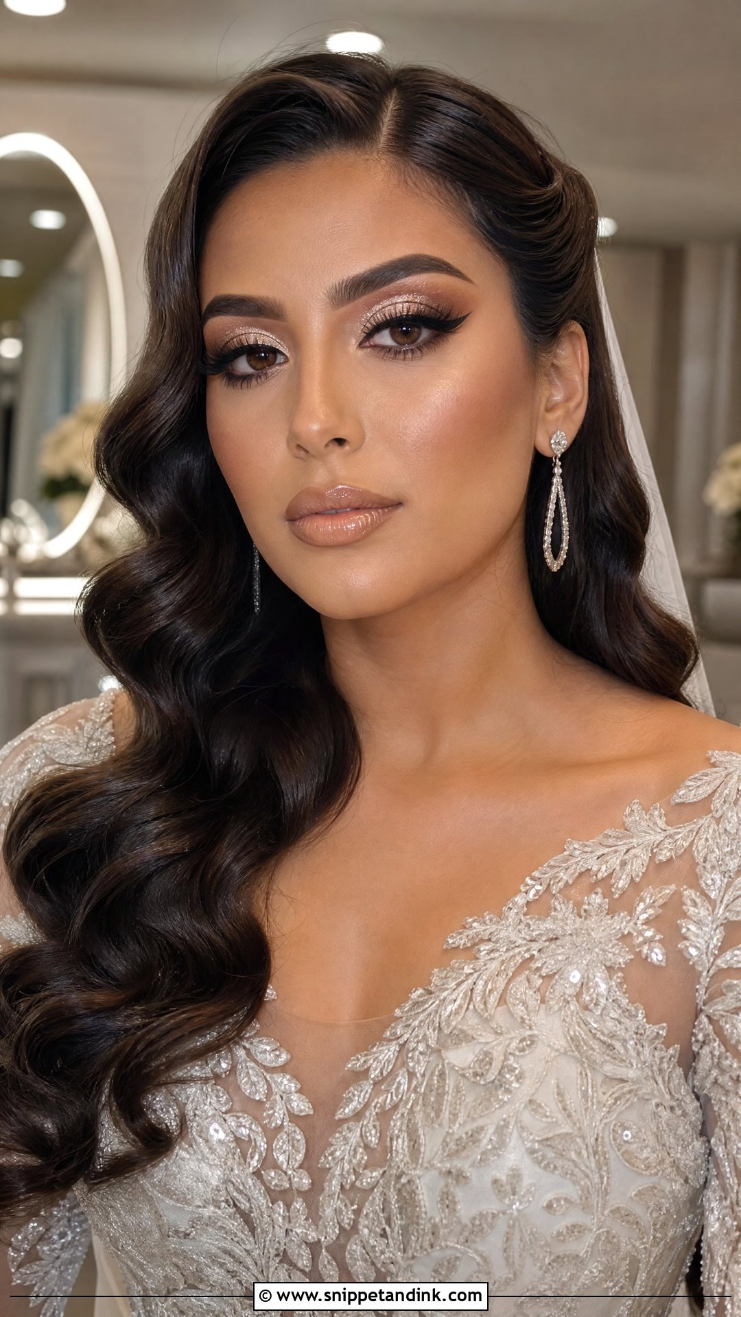 Cut Crease Glitter Wedding Makeup - Snippet and Ink - 20 Wedding Makeup Glitter Ideas