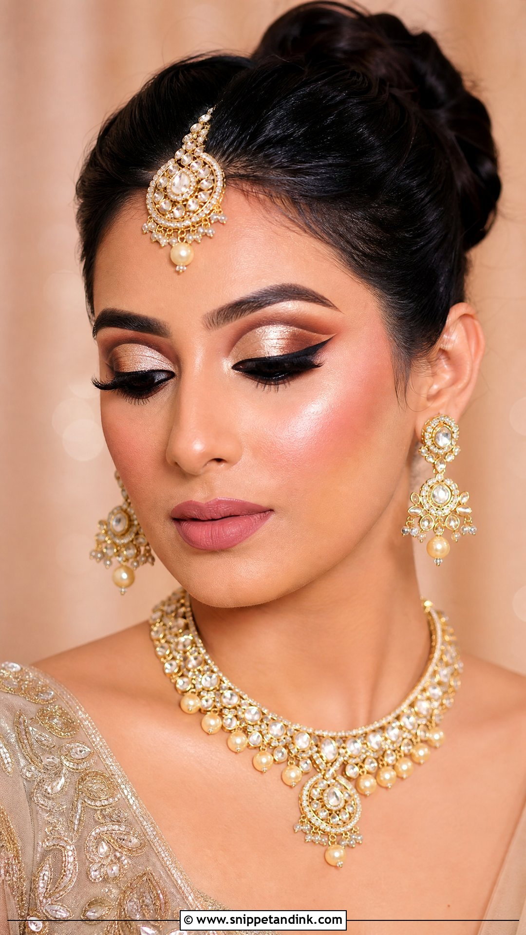 Cut Crease Indian Bridal Eye Makeup - Snippet and Ink - 25 Indian Bridal Eye Makeup Ideas