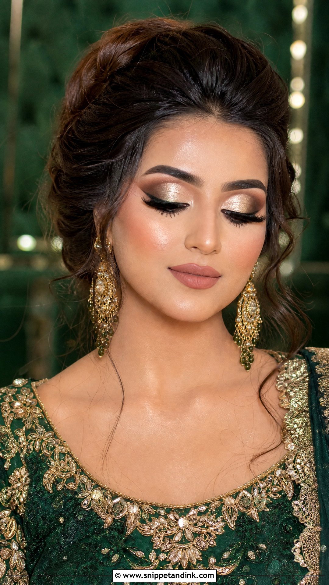Cut Crease Walima Bride Makeup - Snippet and Ink - 20 Walima Bride Makeup Ideas