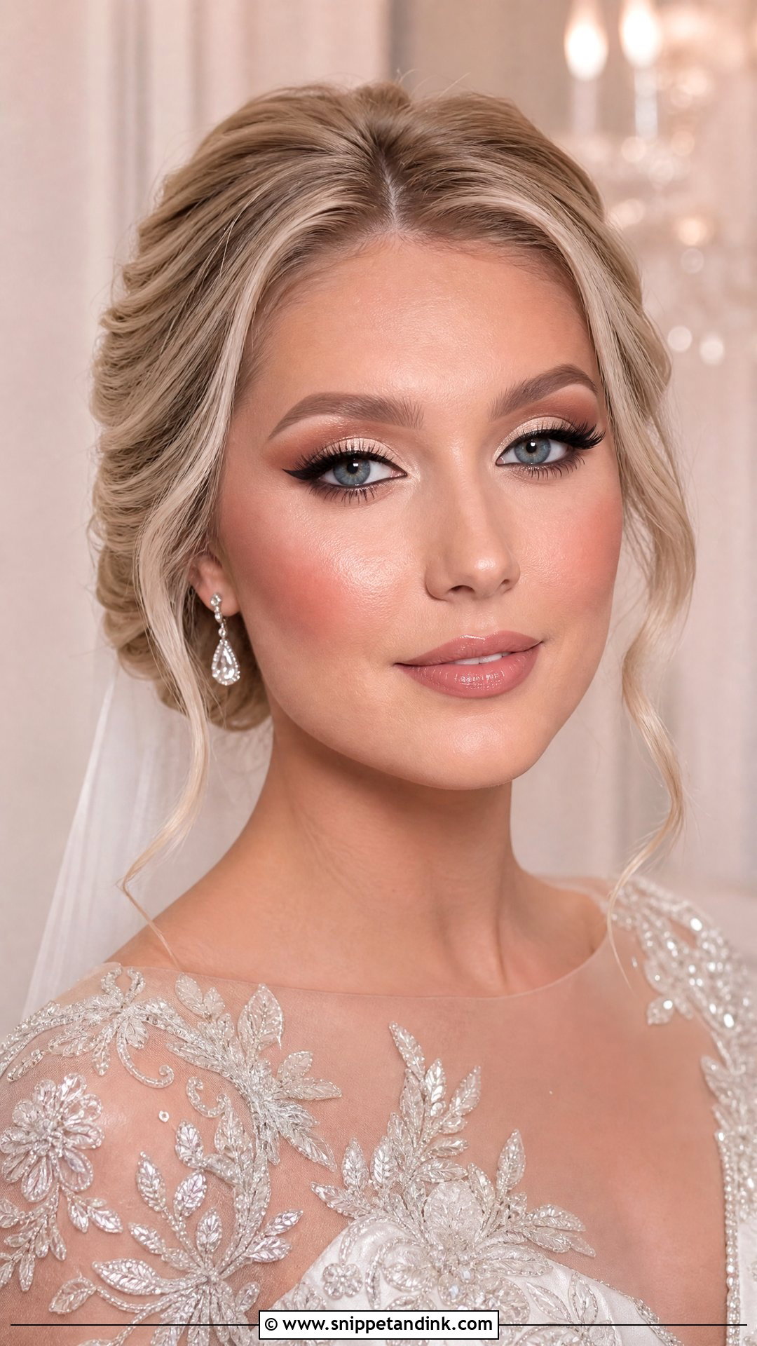 Cut Crease Wedding Makeup - Snippet and Ink - 20 Heavy Wedding Makeup Look Ideas