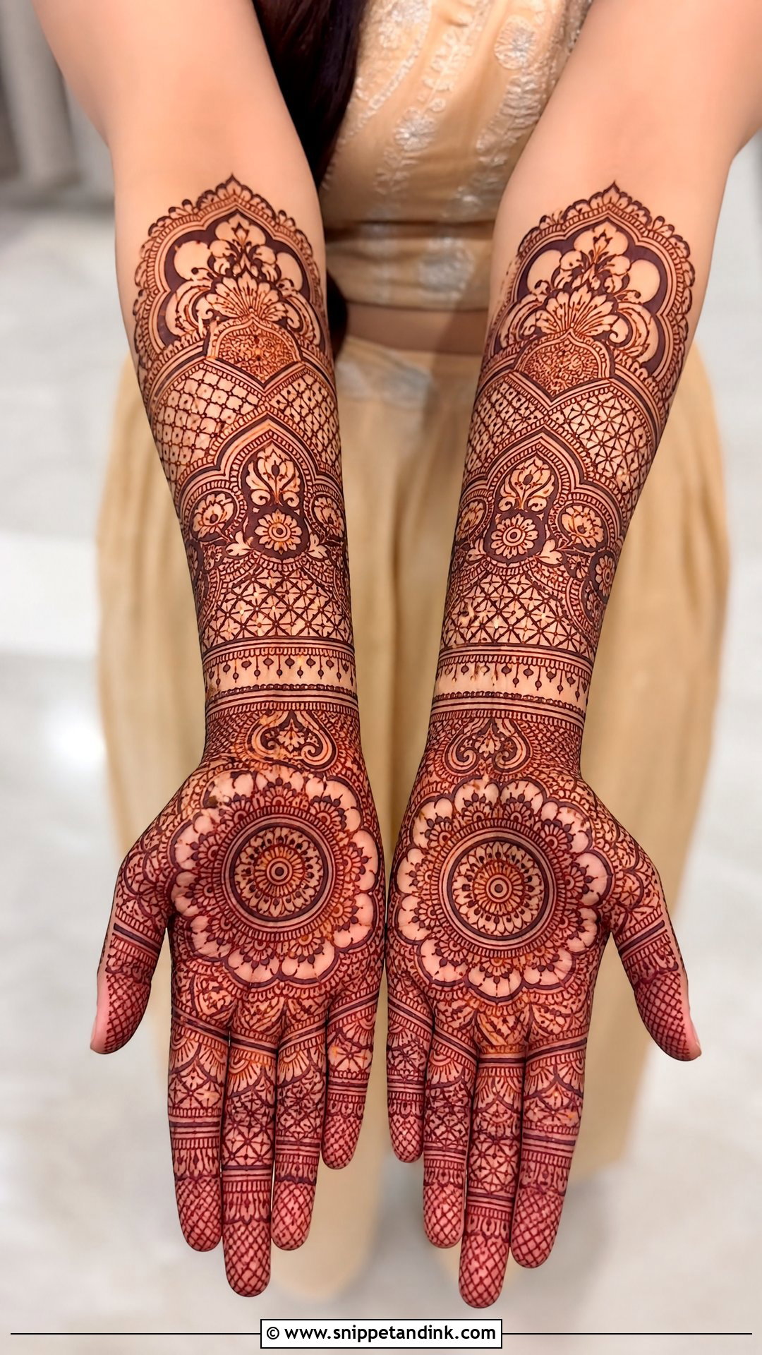 Cut Work Bridal Full Hand Mehndi Design - Snippet and Ink - 30 Cut Work Mehndi Design Ideas