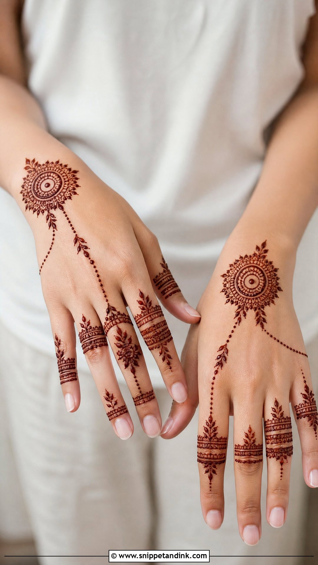 Cut Work Finger Mehndi Design - Snippet and Ink - 30 Cut Work Mehndi Design Ideas