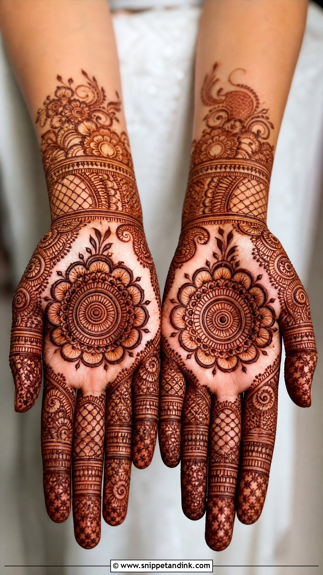 Cut Work Front Hand Mehndi Design - Snippet and Ink - 30 Cut Work Mehndi Design Ideas