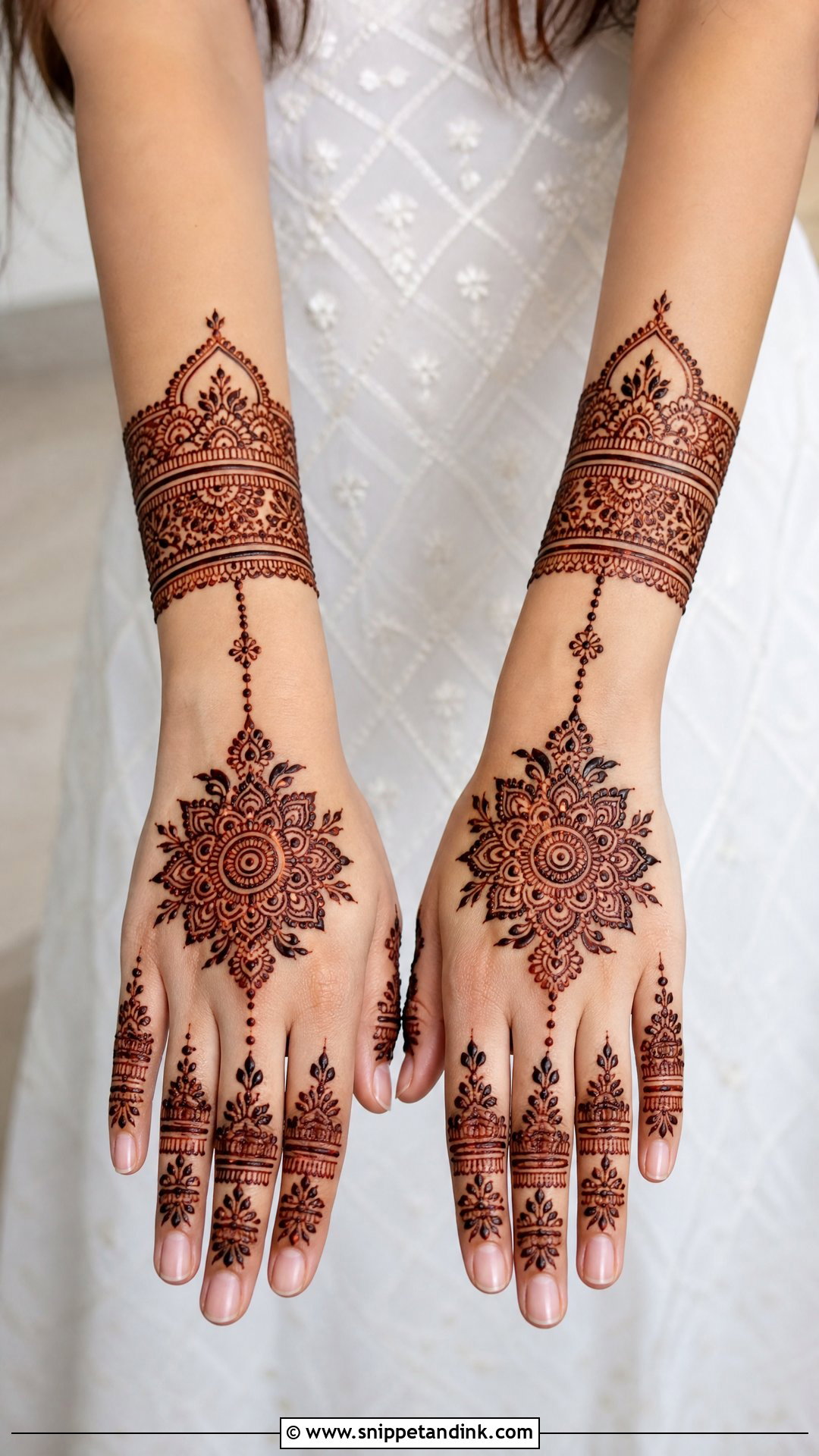 Cut Work Hathphool Mehndi Design - Snippet and Ink - 30 Cut Work Mehndi Design Ideas