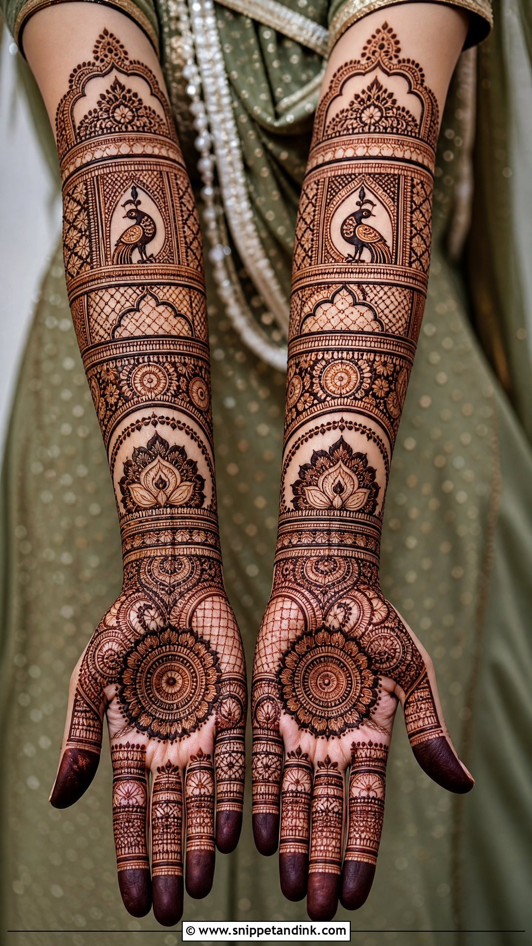 Cut Work Heavy Mehndi Design - Snippet and Ink - 30 Cut Work Mehndi Design Ideas